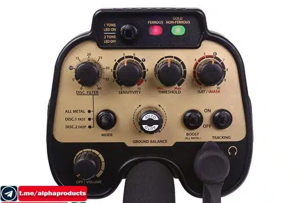 صفحه نمایش فلزیاب AU Gold Finder