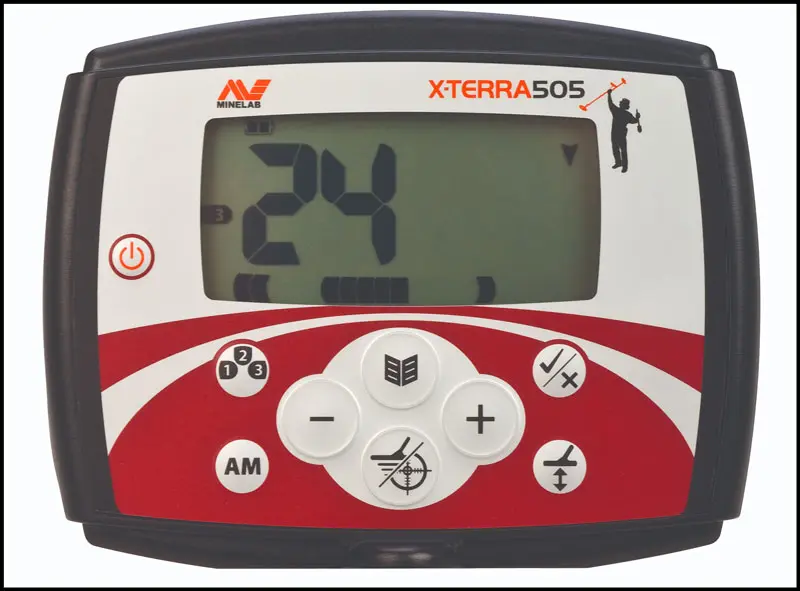 گنجیاب X-TERRA 505 ساخت کشور استرالیا مانیتور گنج یاب X TERRA 505