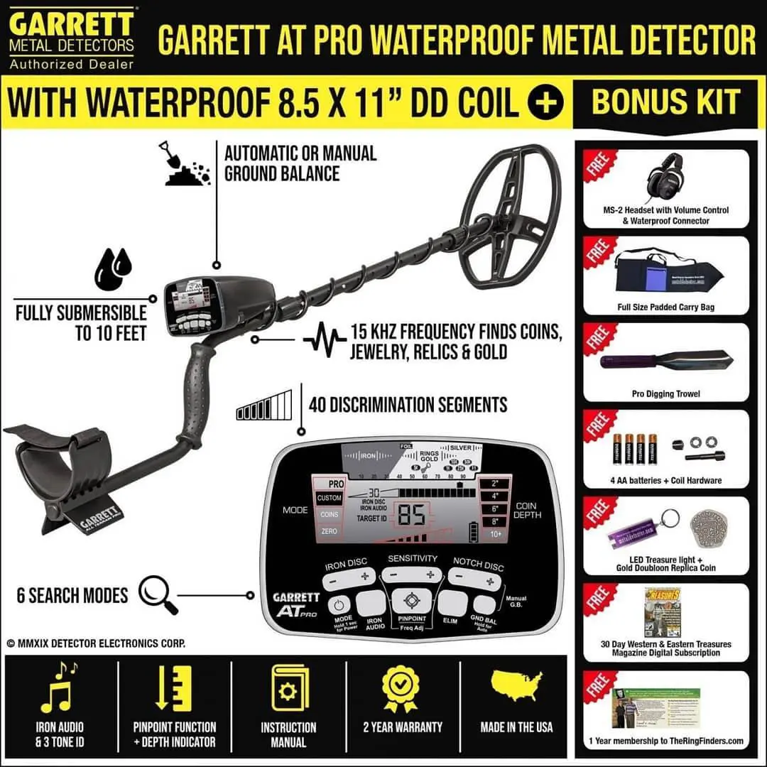 طلایاب Garrett AT Pro ساخت گرت آمریکا طلایاب Garrett AT Pro