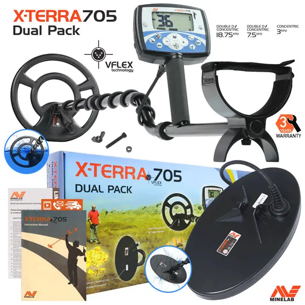 گنج یاب x terra 705 dual pack