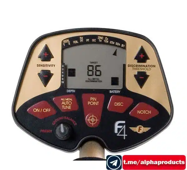 فلزیاب Fisher F4 محصول فیشر آمریکا فلزیاب Fisher F4