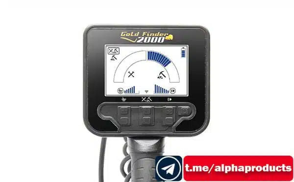 فلزیاب Gold Finder 2000 محصول ماکرو کشور ترکیه صفحه نمایش فلزیاب Gold Finder 2000