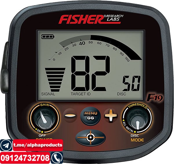 صفحه نمایش فلزیاب Fisher F19