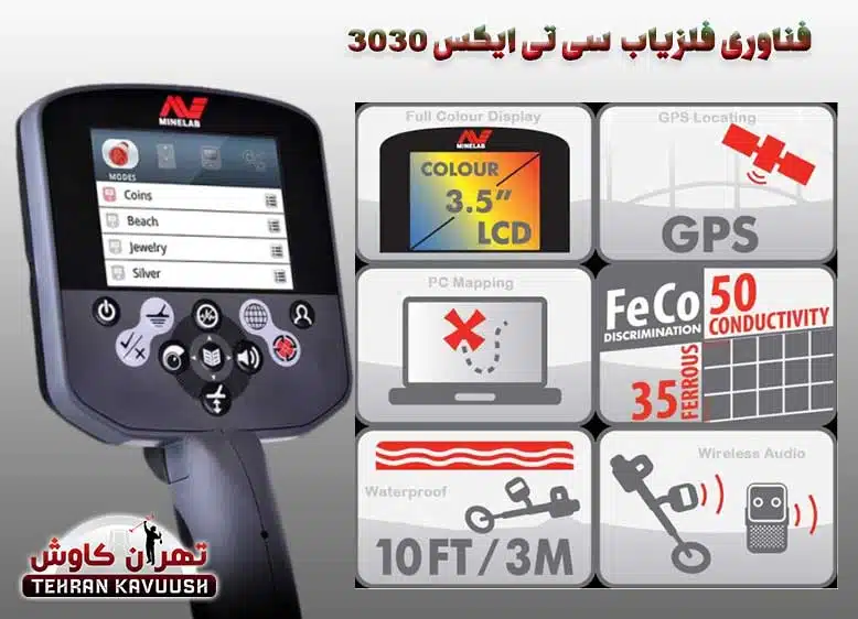 فناوری فلزیاب سی تی ایکس 3030-Ctx