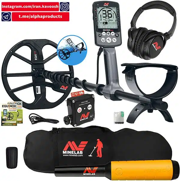 دستگاه فلزیاب Equinox 800 با قابلیت 8 حالت جستجوی مختلف در انواع زمین های معدنی و دشوار دستگاه فلزیاب Equinox 800