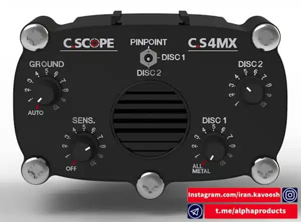 دستگاه فلزیاب Cs4Mxi با قابلیت تشخیص و شناسایی دقیق محل اهداف (با عمق نفوذ بالا) دستگاه فلزیاب Cs4Mxi