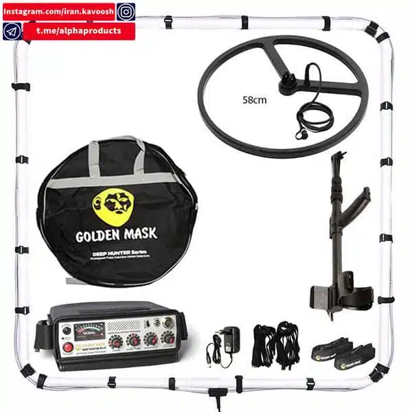 دستگاه فلزیاب Golden Mask Deep Hunter Pro 5 طراحی شده برای تشخیص اجسام فلزی بزرگ و متوسط دستگاه فلزیاب Deep Hunter Pro 5