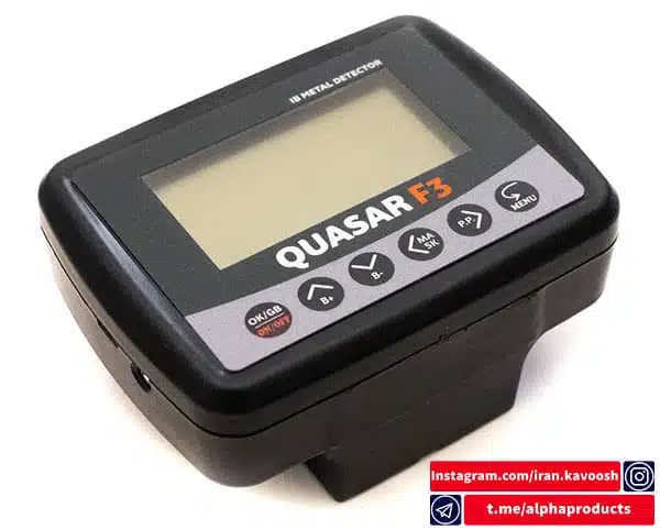 دستگاه فلزیاب Quasar F3 آشکارسازی قدرتمند با قابلیت کاوش در زمین های شنی دستگاه فلزیاب Quasar F3
