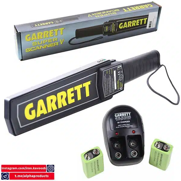 فلزیاب امنیتی Superwand محصول Garrett آمریکا ایده آل برای کاوش انواع فلزات آهنی فلزیاب امنیتی Superwand