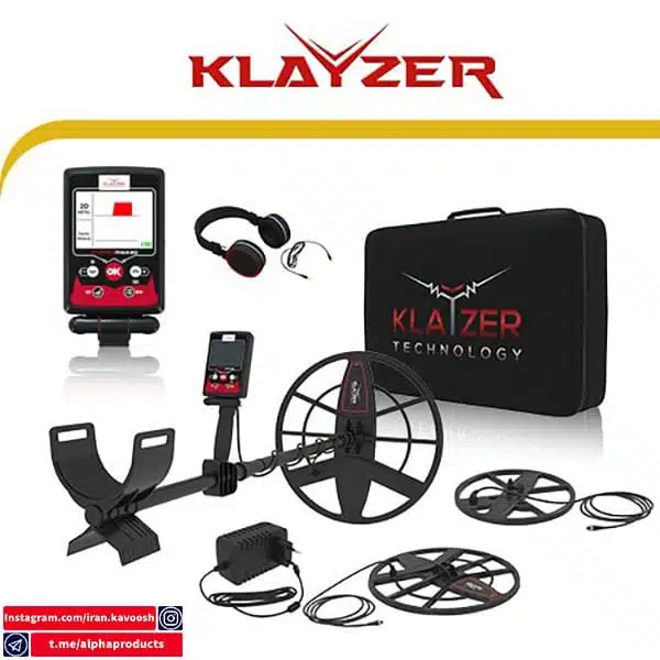 دستگاه فلزیاب Klayzer Max 2D مجهز به صفحه نمایش رنگی 2 بعدی دستگاه فلزیاب Klayzer Max 2D