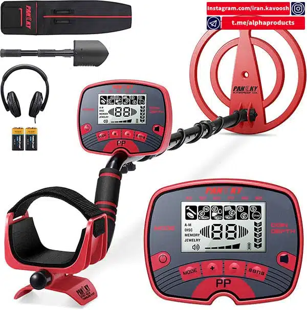 دستگاه فلزیاب Pancky مجهز به لوپ جستجوی ضد آب 10 اینچی (با عمق نفوذ بالا) دستگاه فلزیاب Pancky