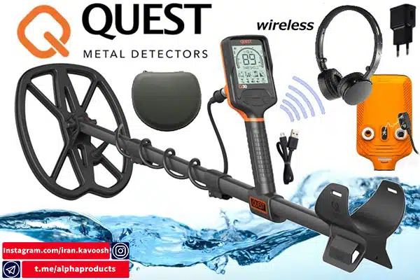 دستگاه فلزیاب Quest Q30 مجهز به هدفون بی سیم + ردیابی عالی برای کاوشگران دستگاه فلزیاب Quest Q30