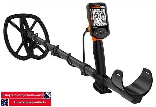 دستگاه فلزیاب Quest Q40 قابلیت کاوش انواع فلزات آهنی و غیرآهنی دستگاه فلزیاب Quest Q40