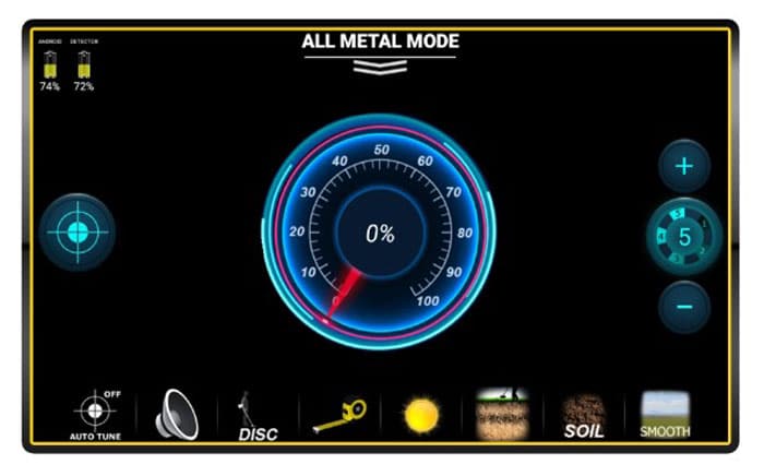 منوی حالت All Metal (تمام فلزات)