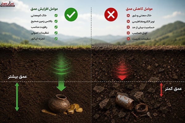 عمق زنی در فلزیاب